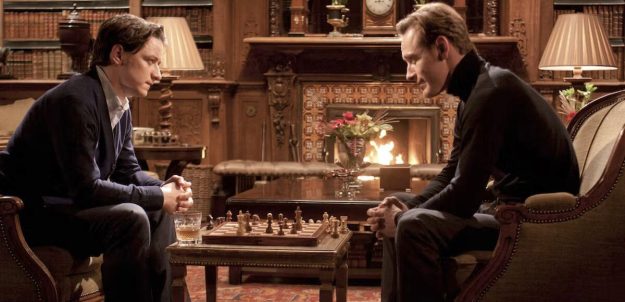 xmen first james macavoy michael fassbender chess still