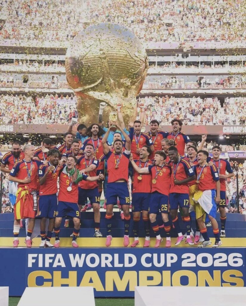The Spain National Football Team have successfully edited Trump out of their trophy picture