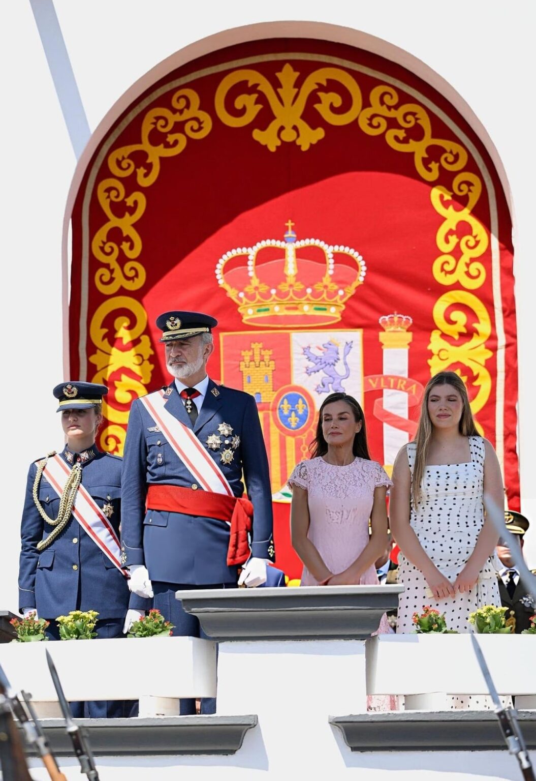 Spanish Royal family attend the delivery of Royal Employment Offices at the General Academy of Air and Space in Santiago de la Ribera