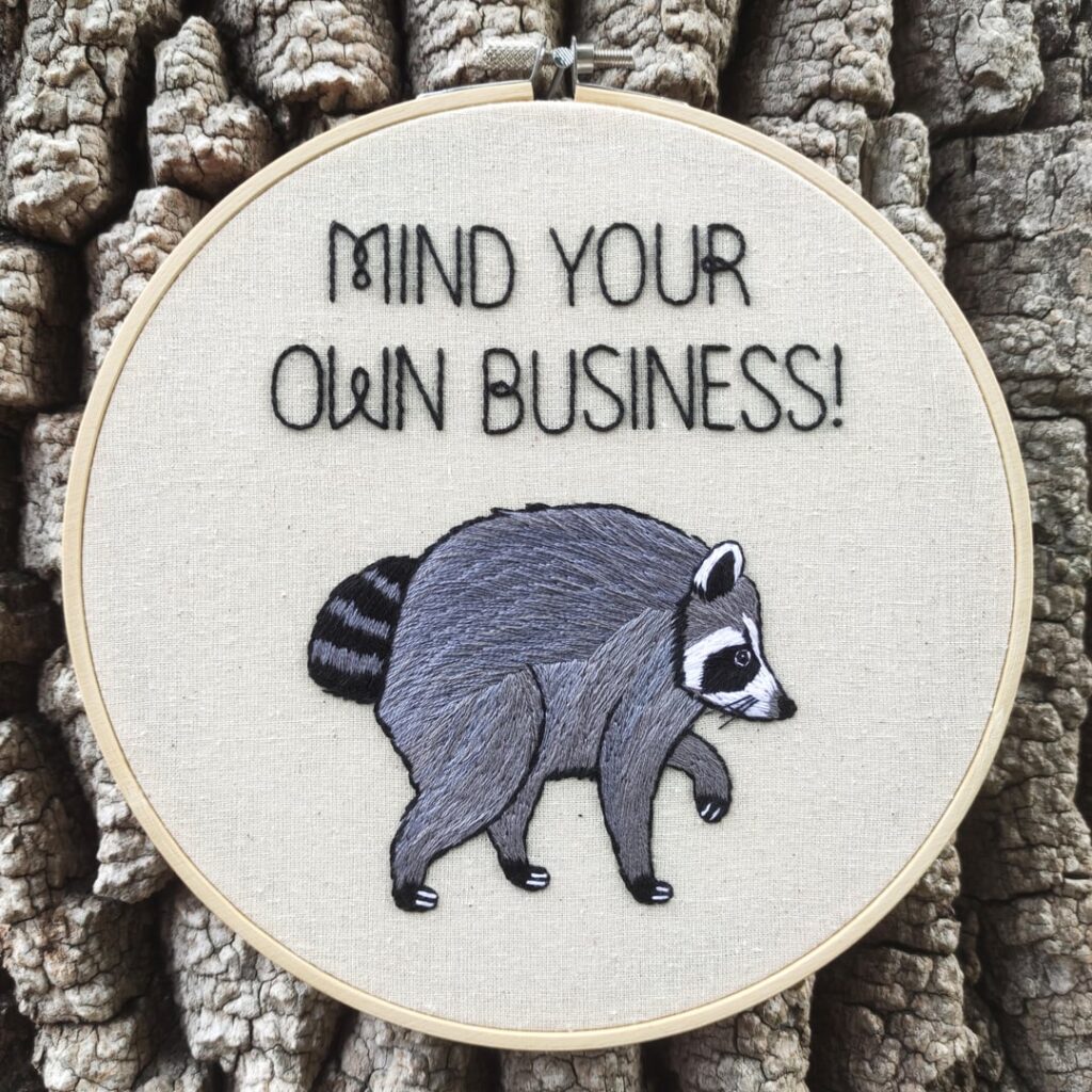 I hand-embroidered Jimothy, the internet’s newest fave animal!