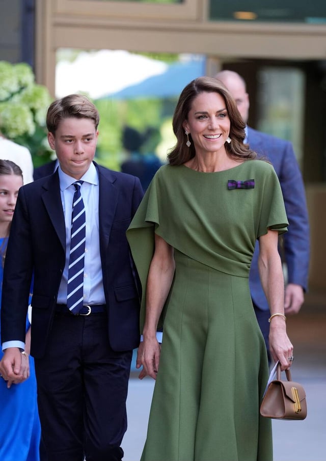 Prince and Princess of Wales at Wimbledon  to attend the Men’s Singles Final
