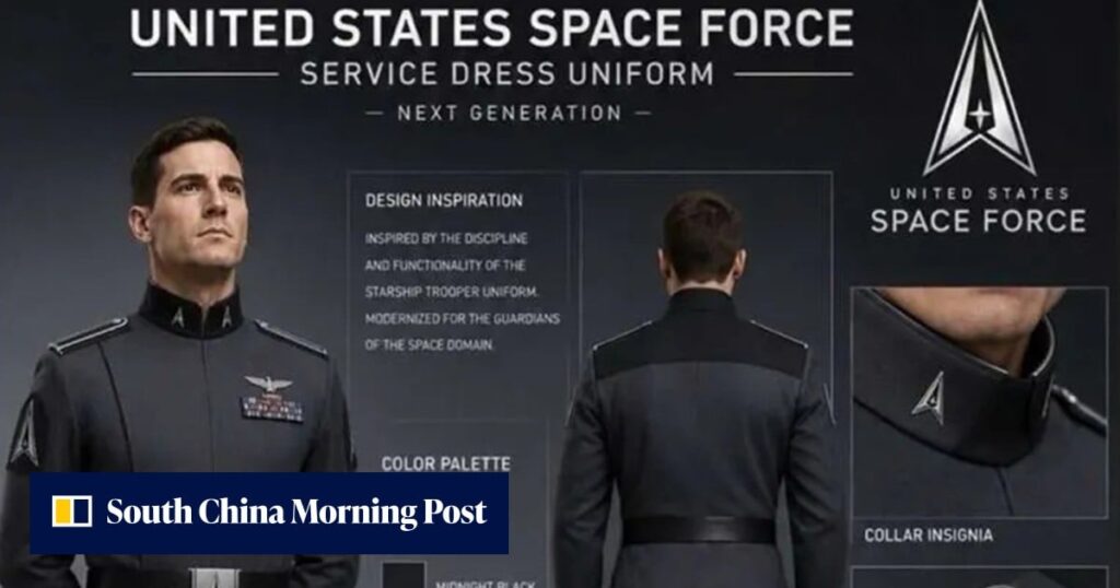 Trump posts US Space Force uniforms based on Nazi-inspired movie outfits Trump posts US Space Force uniforms based on Nazi-inspired movie outfits