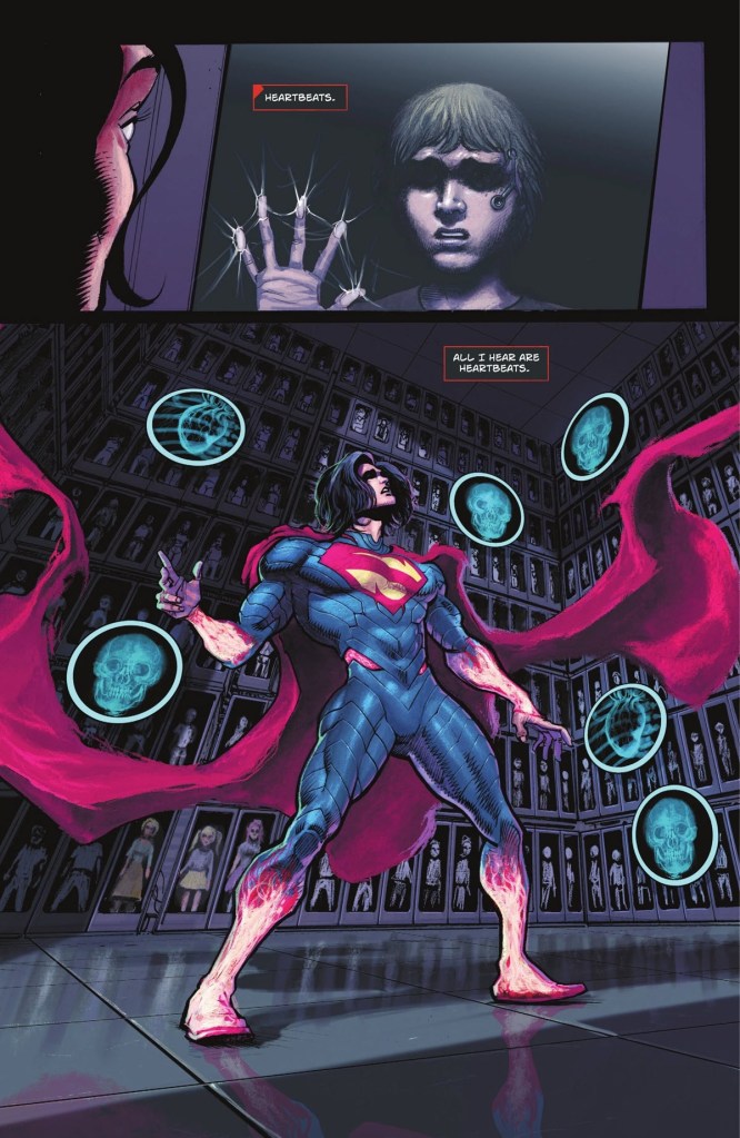 Superman discovers Toyman's trafficking operation in Absolute Superman #23