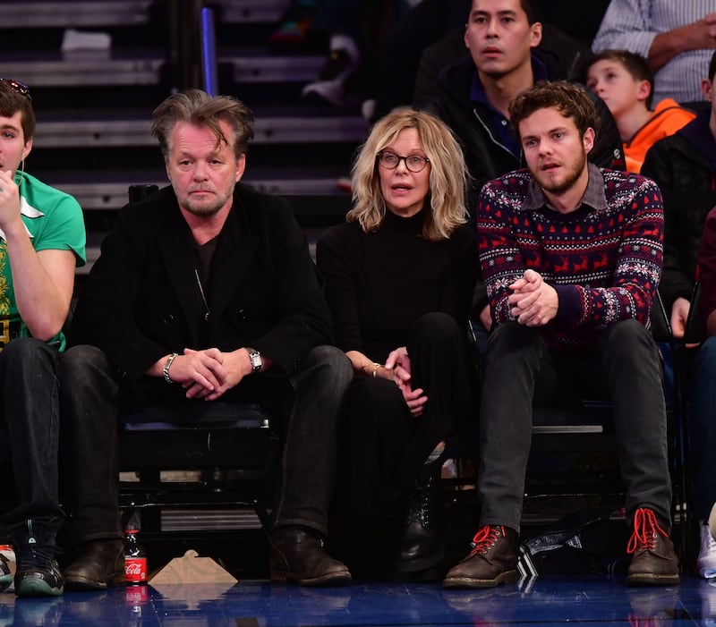 Meg Ryan and her son Jack Quaid attended the New York Knicks Vs Philadelphia 76ers on December 25, 2017, in New York City alongside John Mellencamp, who was Ryan's boyfriend at the time.