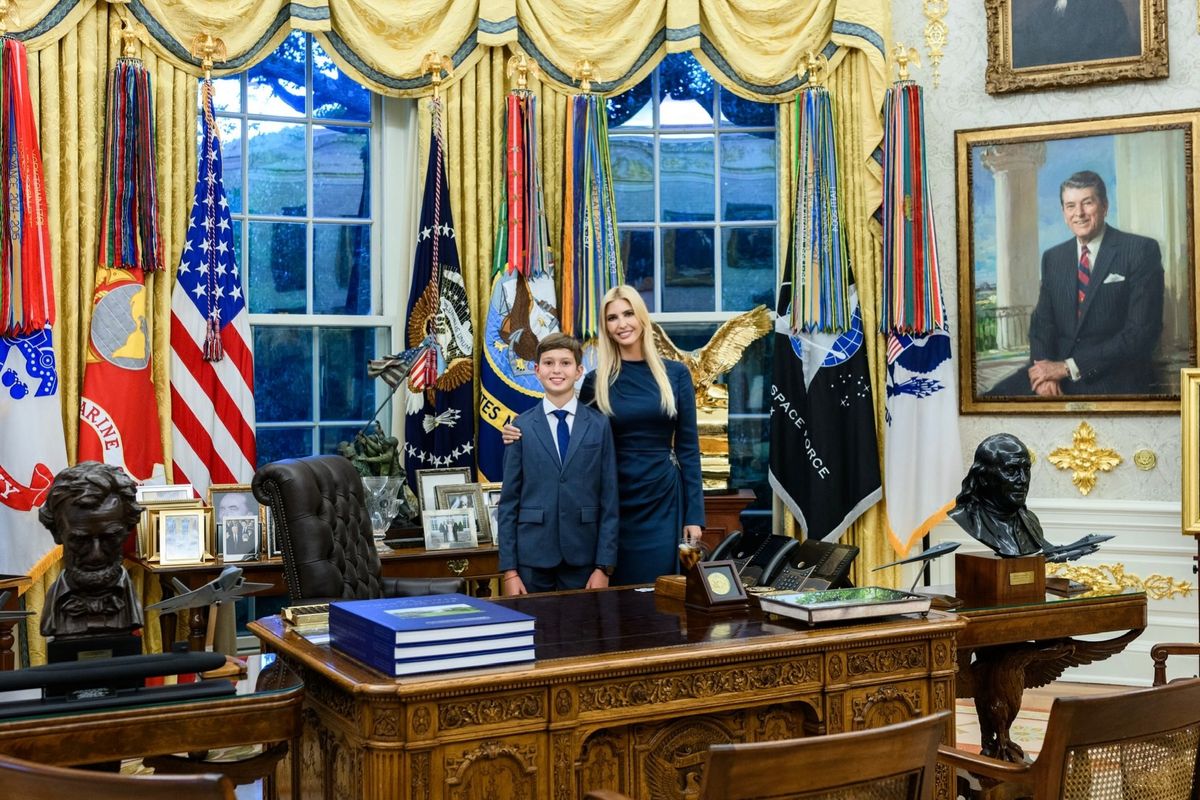 Ivanka Trump posed with her son Joseph Kushner during his memorable birthday visit to the White House.